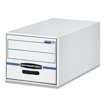 Bankers Box® Stor-drawer Basic Space-savings Storage Drawers, Legal Files, 16.75" X 19.5" X 11.5", White-blue, 6-carton freeshipping - TVN Wholesale